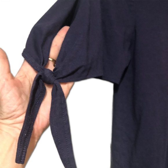 Womens Nautical Lighthouse Top Sequins Hello Buoys Newport News Open Shoulders - Picture 4 of 6